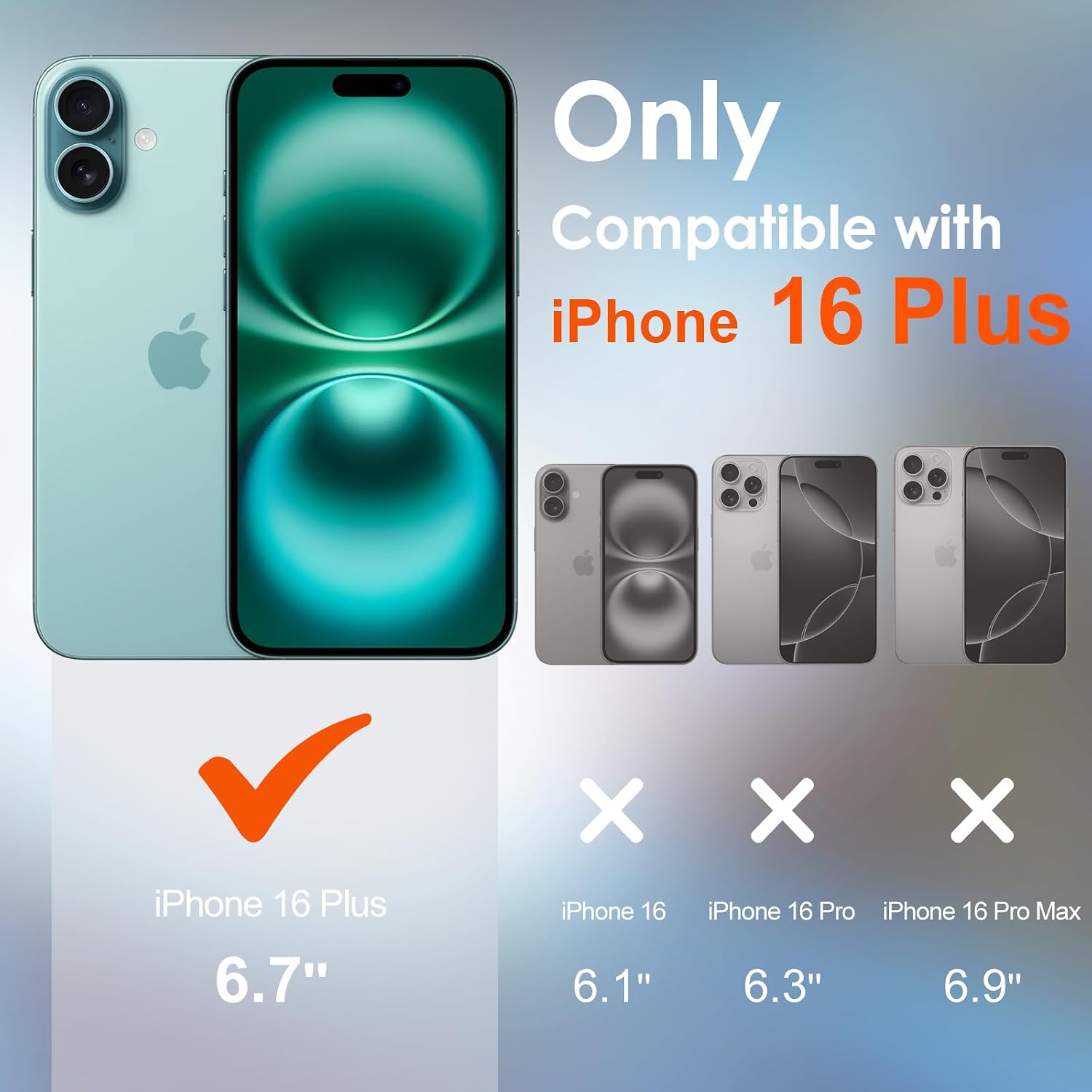 Thumbnail 1 de iVoler Privacy Pellicola Protettiva per iPhone 15 Plus / iPhone 16 Plus 6,7" (Anti-Spy, vetro temperato 9H) con strumenti di installazione, 2 pezzi