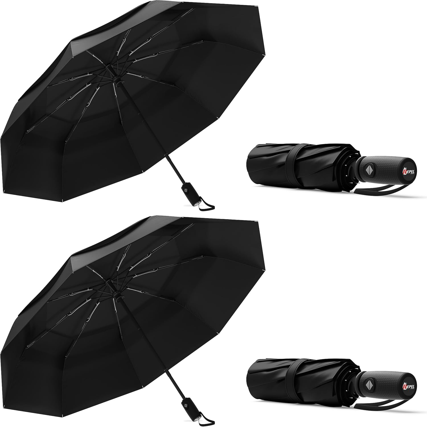 Detalle de REPEL Windproof Travel Umbrella 85MPH ☂