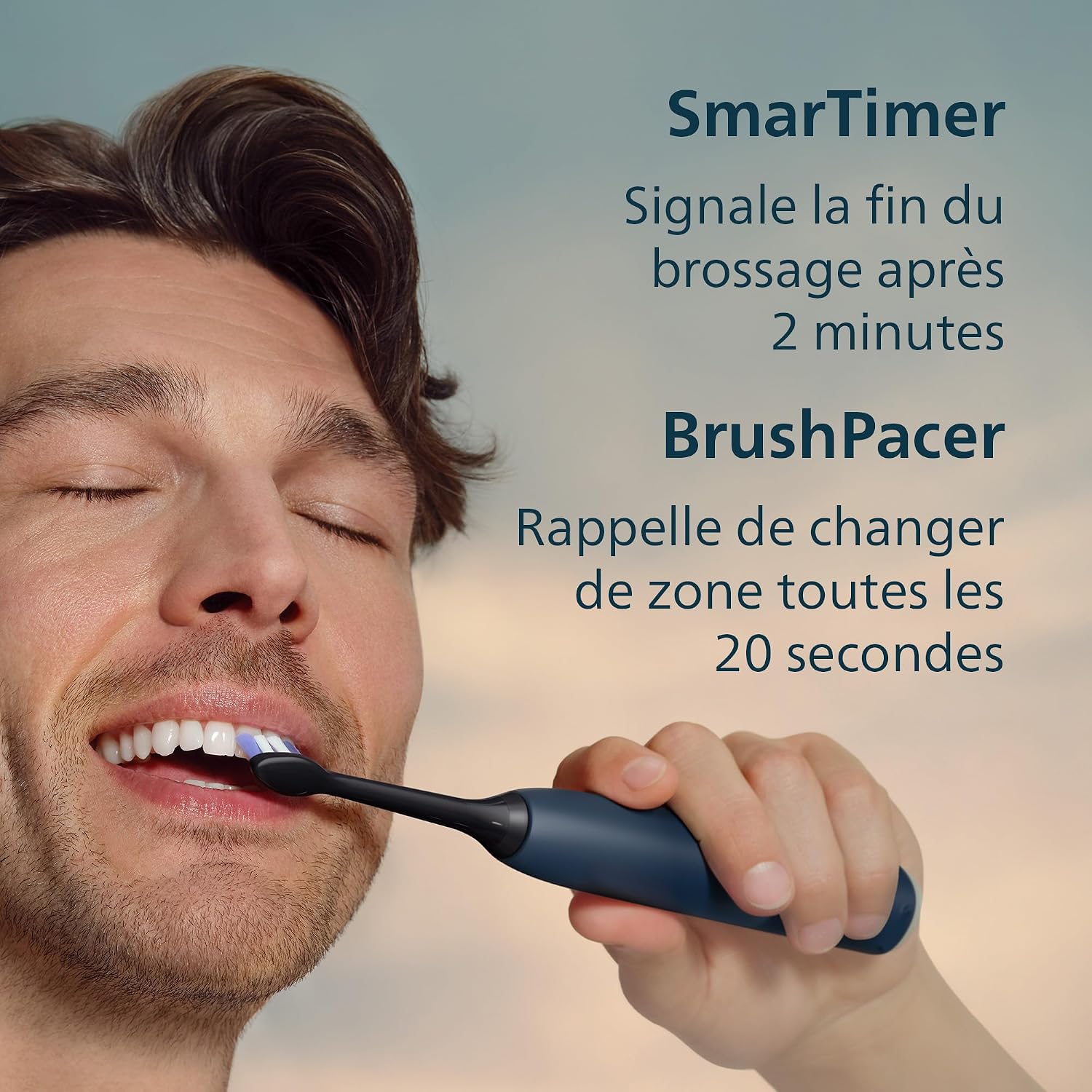 Thumbnail 6 de Philips Sonicare 6100-serie HX7403/07 sonische tandenborstel met druksensor en reisetui