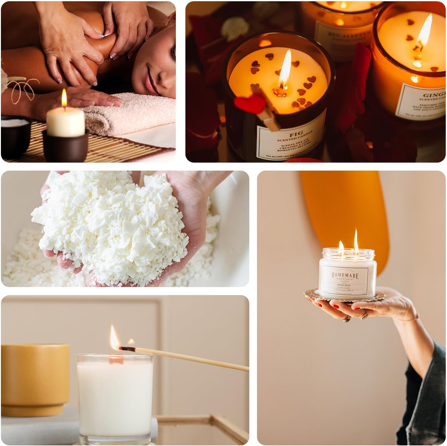 Thumbnail 5 de Ksedcon Candle Making Kit with Wax Melter and 5lbs Soy Wax