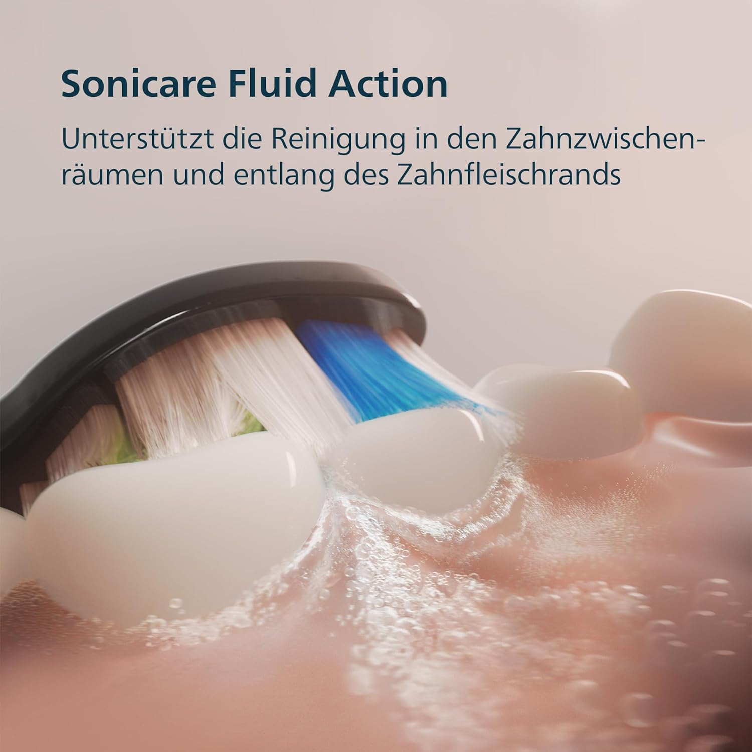 Detalle de Philips Sonicare Series 3100 HX4072/42 – 2er-Set mit Drucksensor, 3 Intensitäten und Travel Case