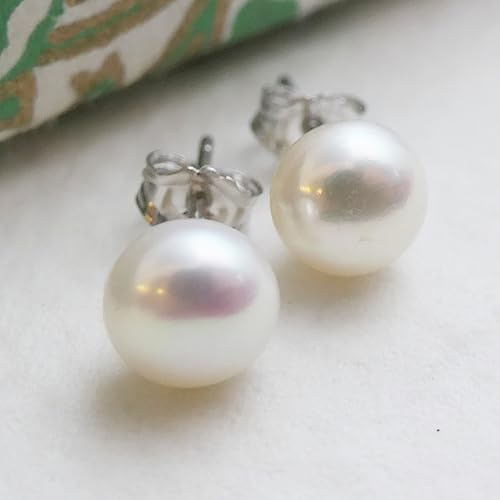 Thumbnail 6 de Sophia Rose Jewellery Kultivierte Süßwasser AAA Perle Ohrstecker aus Sterlingsilber