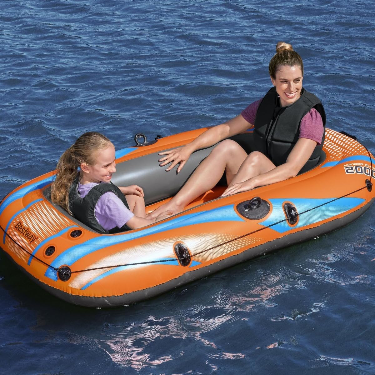 Detalle de Bestway Schlauchboot Kondor Elite – Bateau pneumatique compact et simple à utiliser