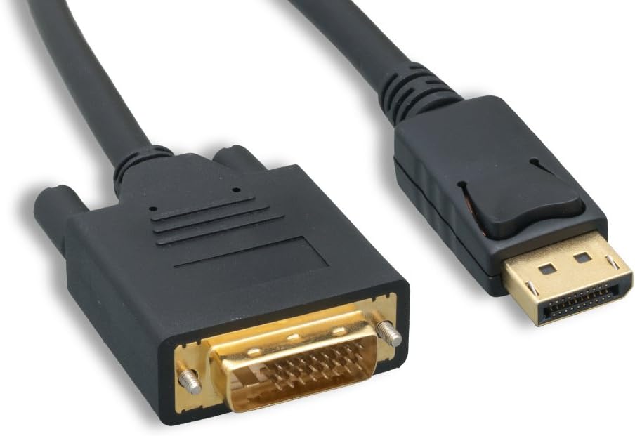 Thumbnail 5 de DisplayPort to DVI Cable, 6 ft Black (Passive) — secure latching connectors