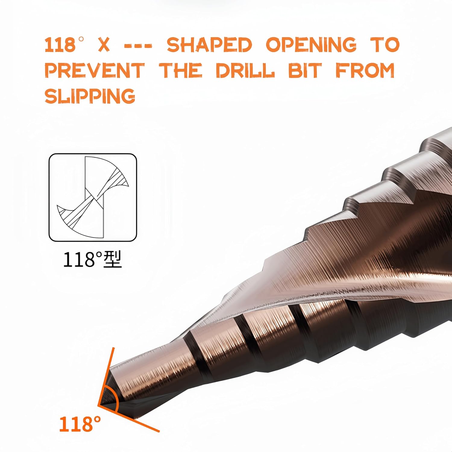 Thumbnail 4 de KASAFE M35 Cobalt HSS Step Drill Bit