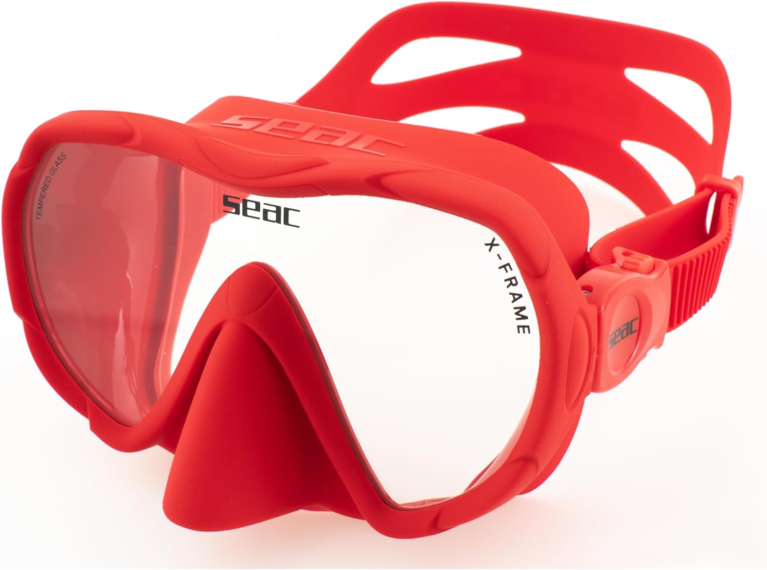 Thumbnail 1 de SEAC X-Frame masque de plongée sans cerclage en silicone, mono-hublot et verre trempé (fabriqué en Italie)