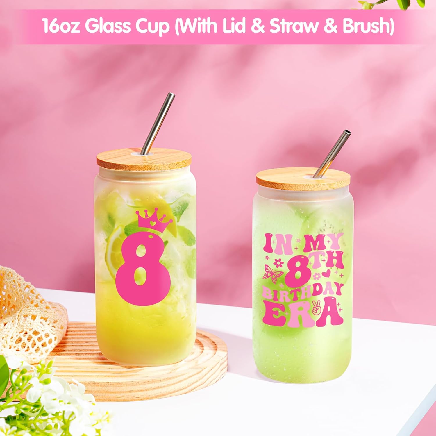 Thumbnail 1 de Frerdui 8 Year Old Girl Birthday Gift Set: Fanny Pack, Glass Cup & Accessories