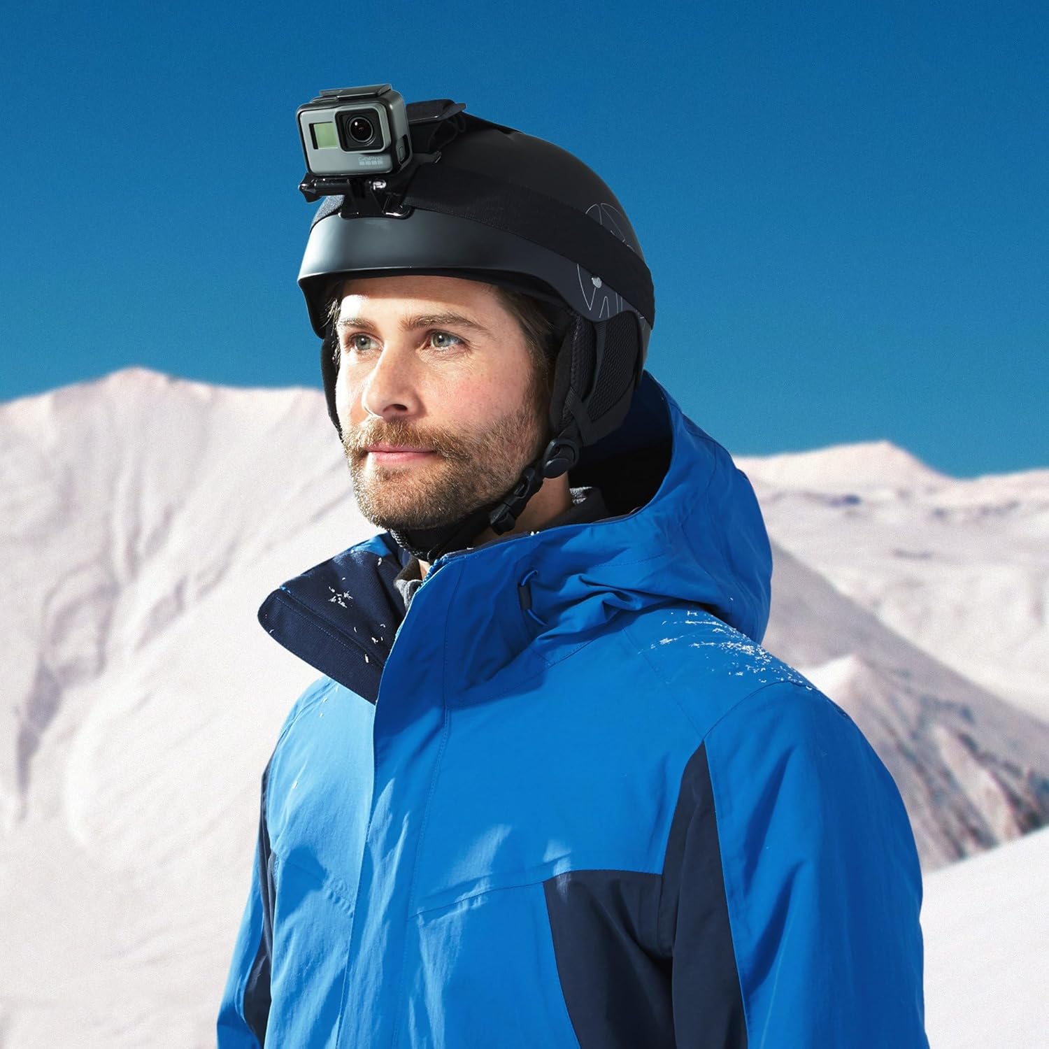 Thumbnail 6 de Amazon Basics Kopfgurt für GoPro Actionkamera (schwarz) – verstellbar für Kopf und Helm