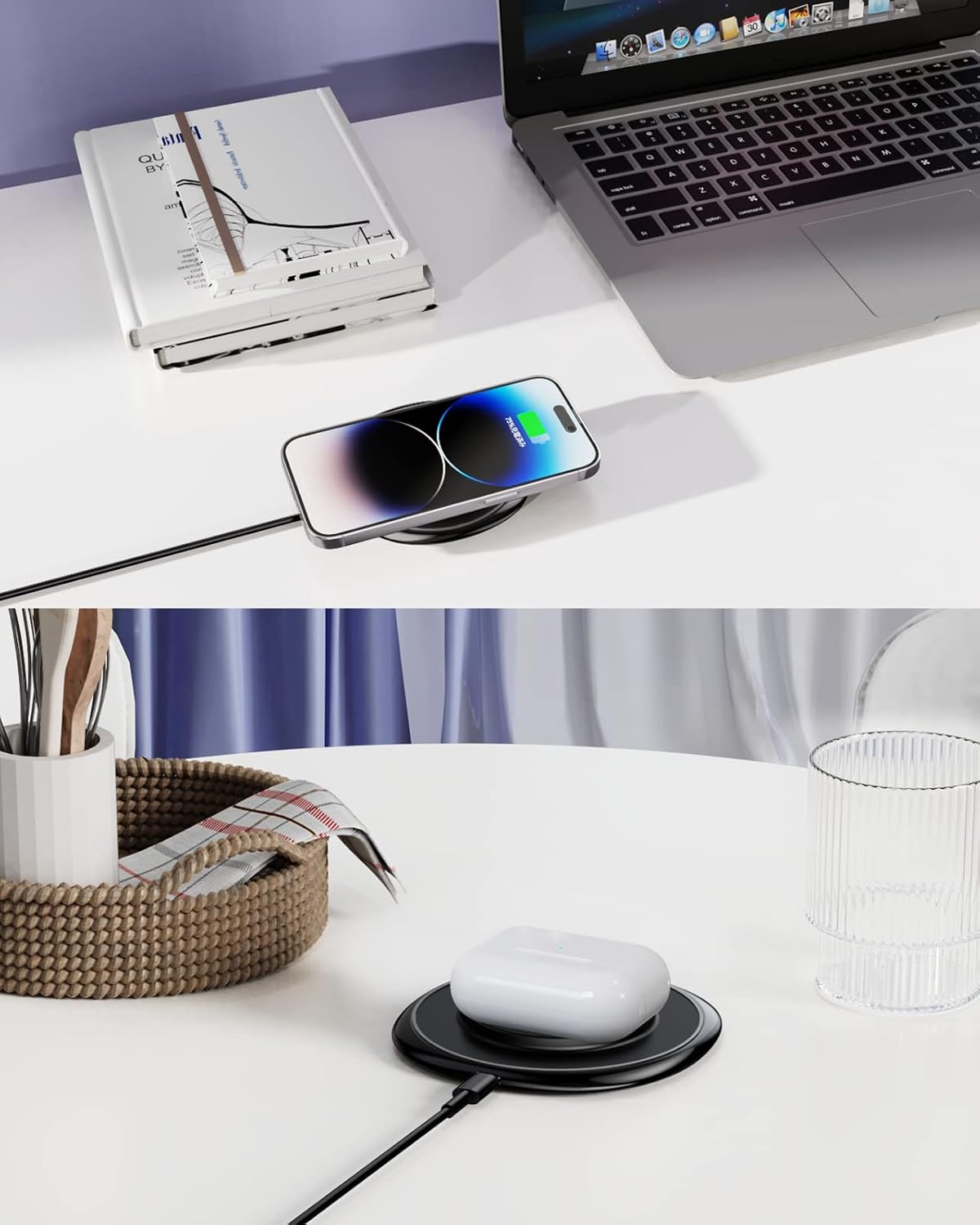 Thumbnail 6 de NANAMI Magnetic Wireless Charging Pad for iPhone 12–17 Series, AirPods MagSafe Charger with Strong Alignment
