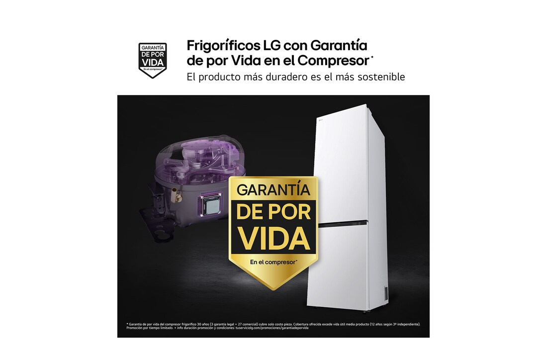 Thumbnail 3 de LG GBBSJ20DSW Frigorífico combi 375 l, 2,03 m