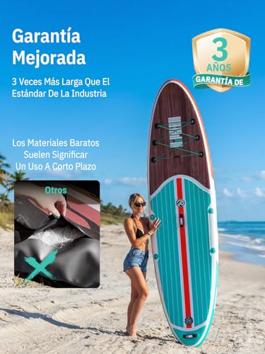 Detalle 2 de Niphean Tabla Paddle Surf Hinchable 320 cm con Accesorios: estabilidad y versatilidad para familias