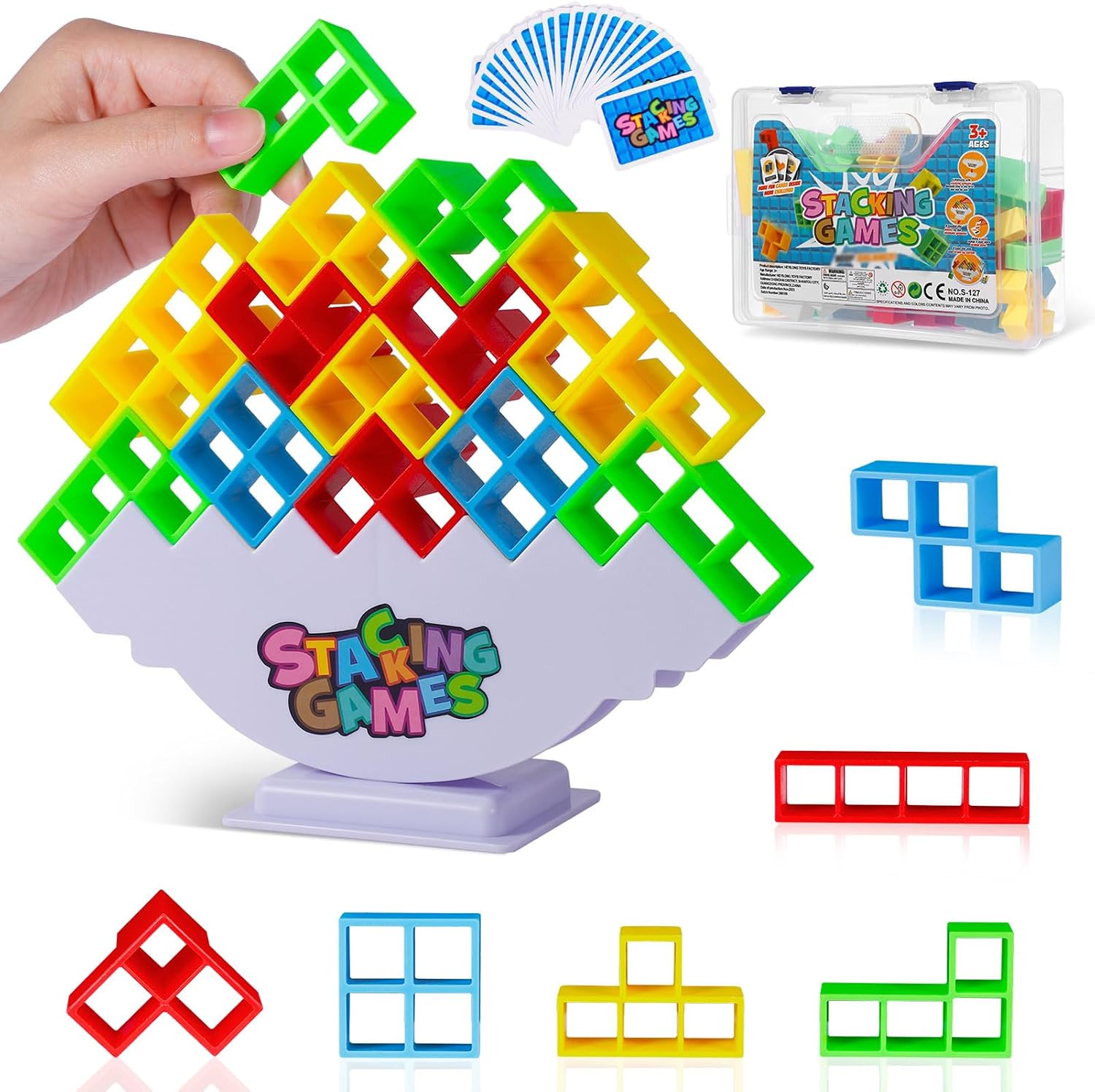 Detalle de Anpole Tetra Tower 48 PCS stacking game