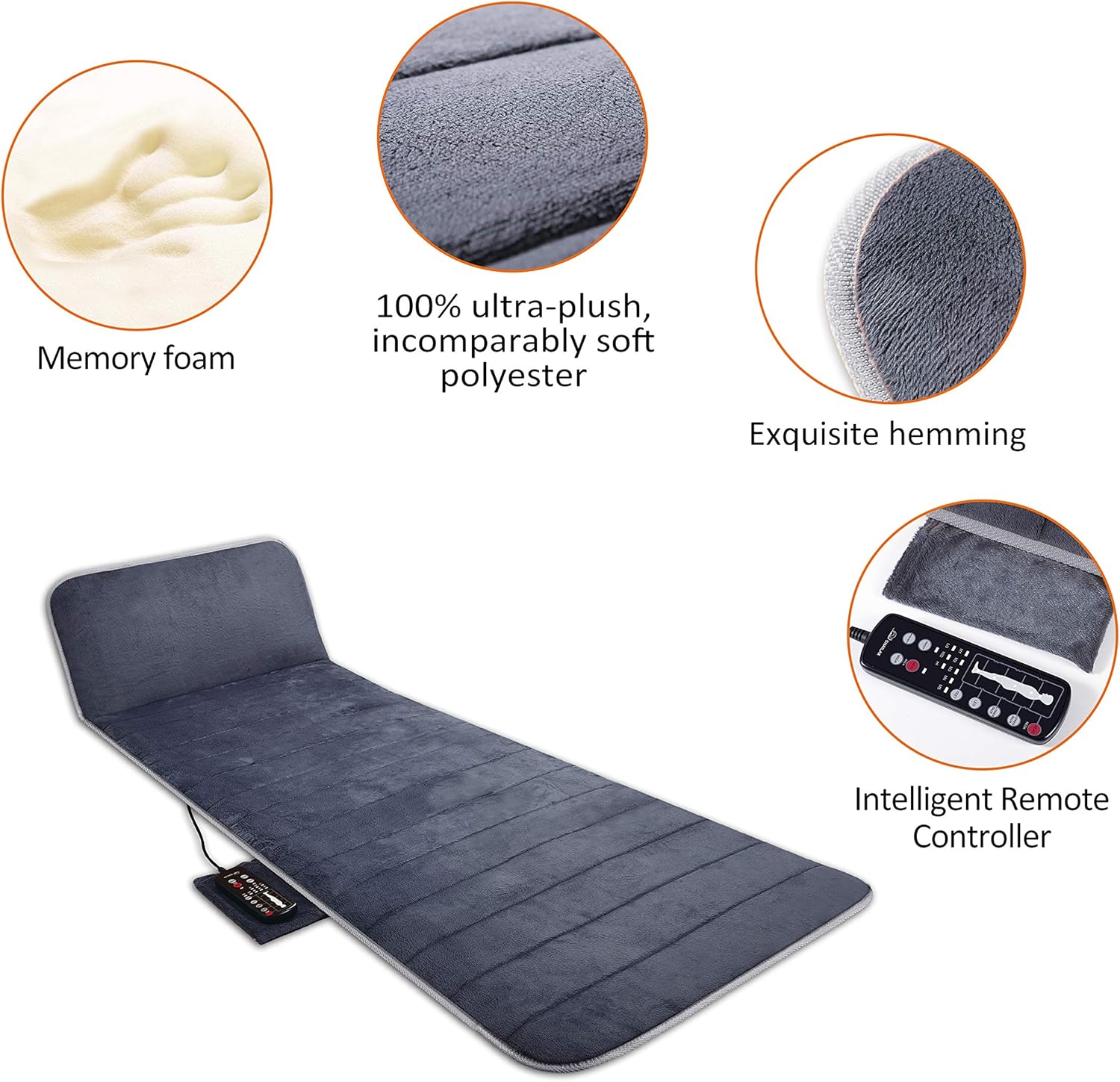 Thumbnail 5 de Snailax Tappetino massaggiante in memory foam con calore ♨
