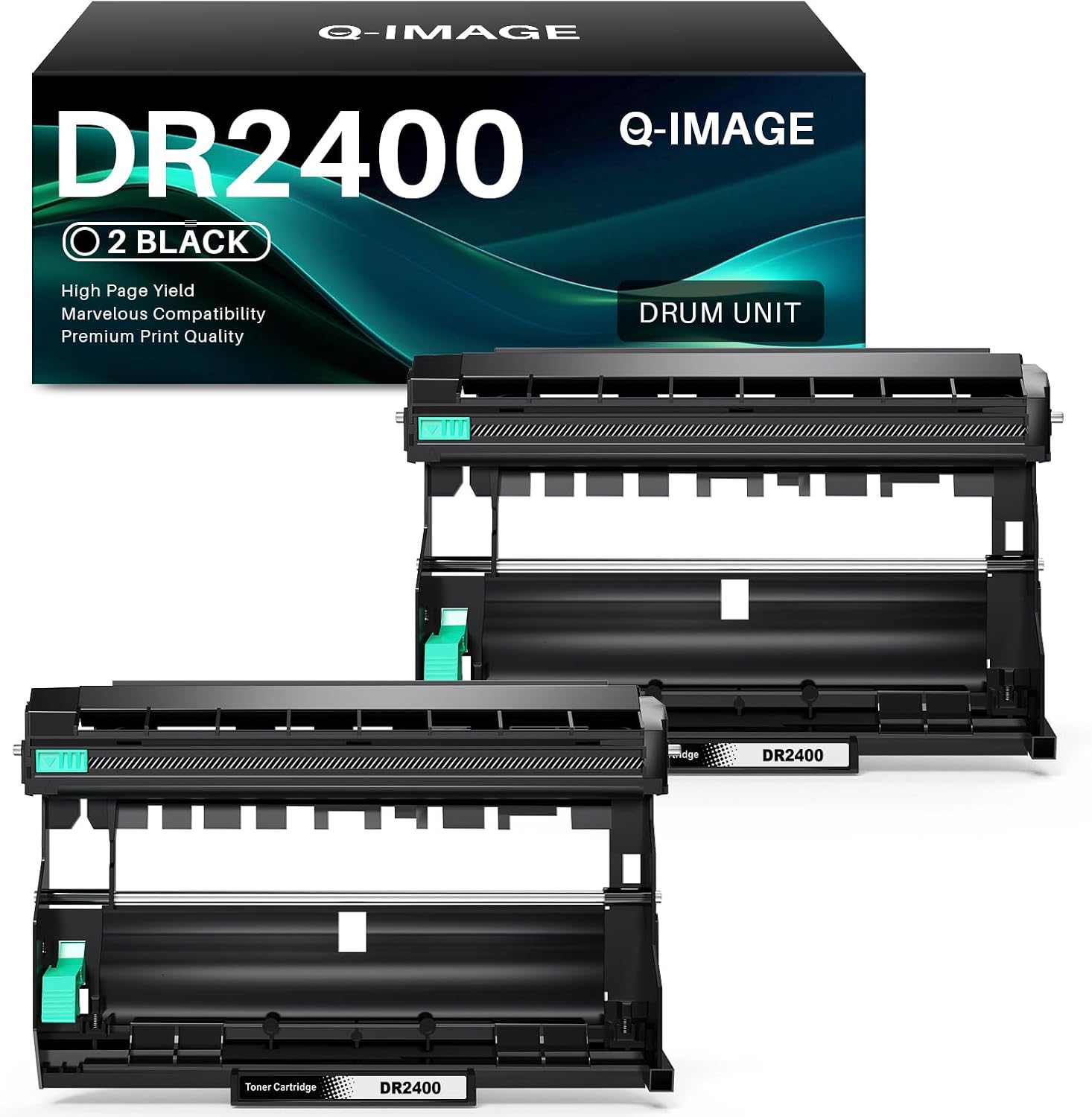 Detalle de DR2400 Drum Unit (2-Pack) – Compatible for Brother Laser Printers
