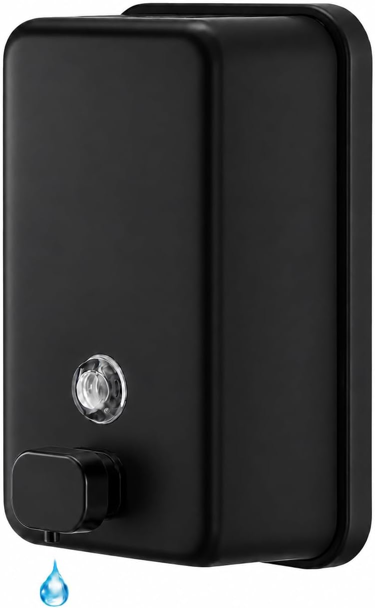 Detalle de Wall-Mount Soap Dispenser, Stainless Steel