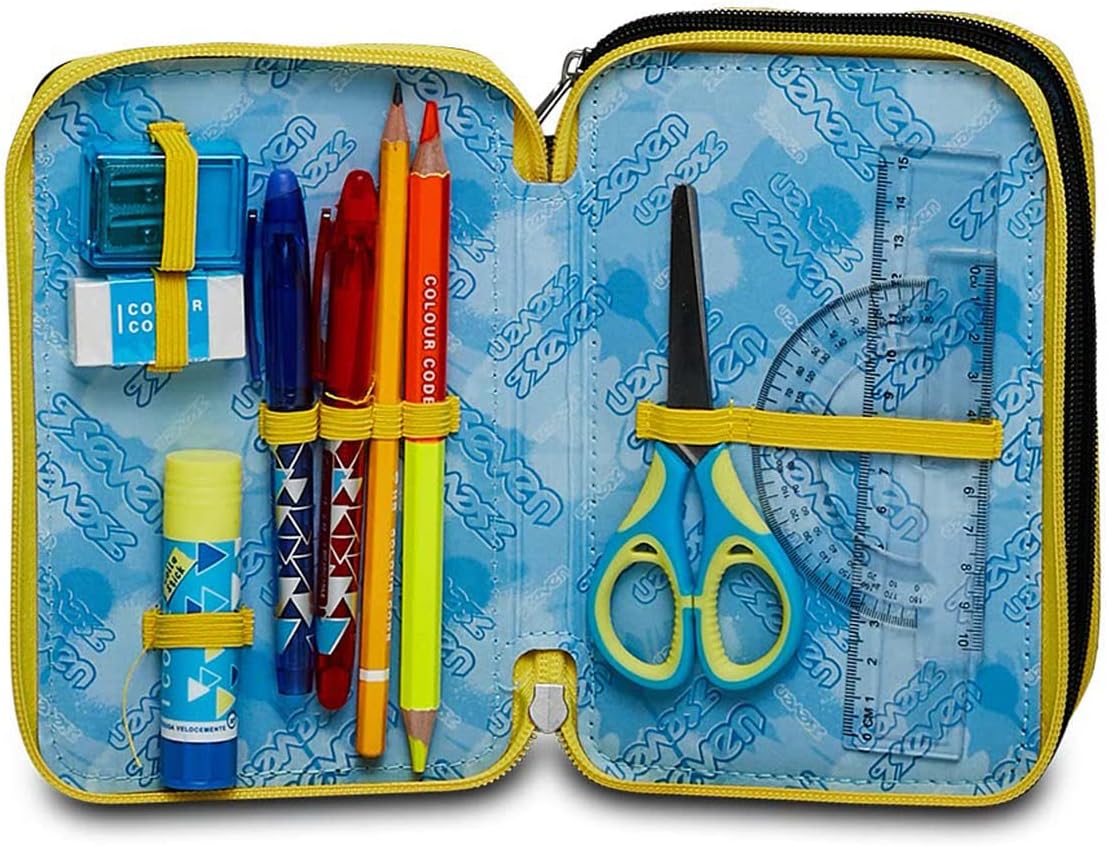 Thumbnail 3 de Seven Trousse à Crayons XXL Fly Stars – Trousse à Stylos 3 compartiments, 12,5 x 20 x 7 cm