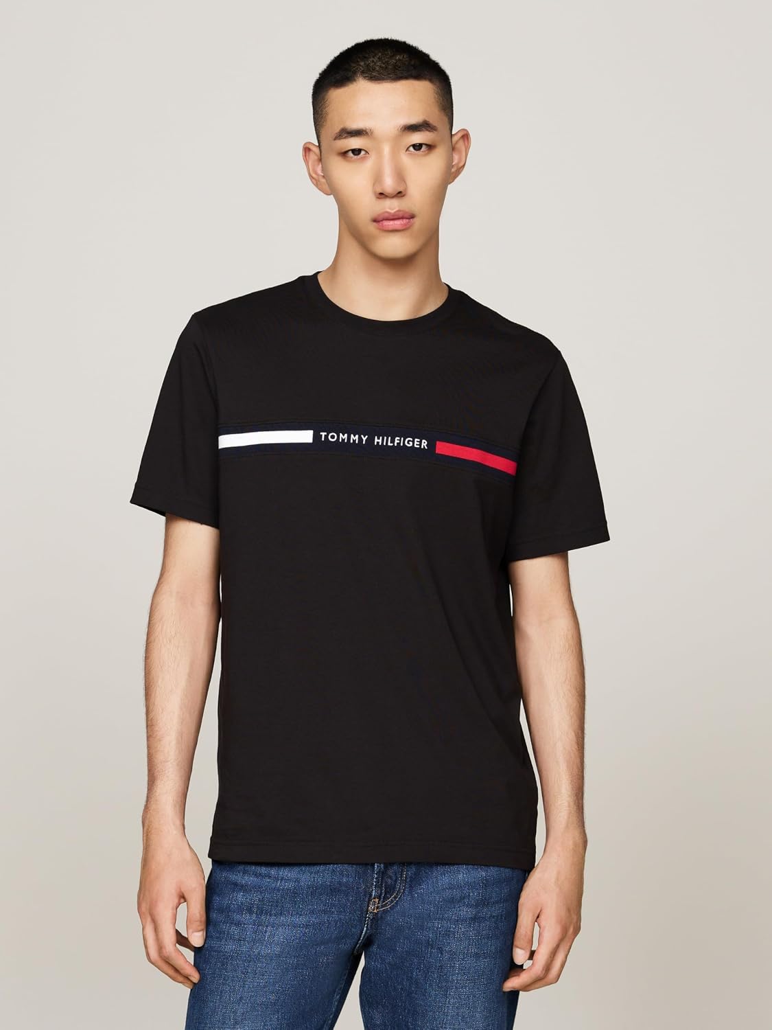 Thumbnail 3 de Tommy Hilfiger Herren T-Shirt Kurzarm Rundhals – bequemes Basic mit Marken-Logo