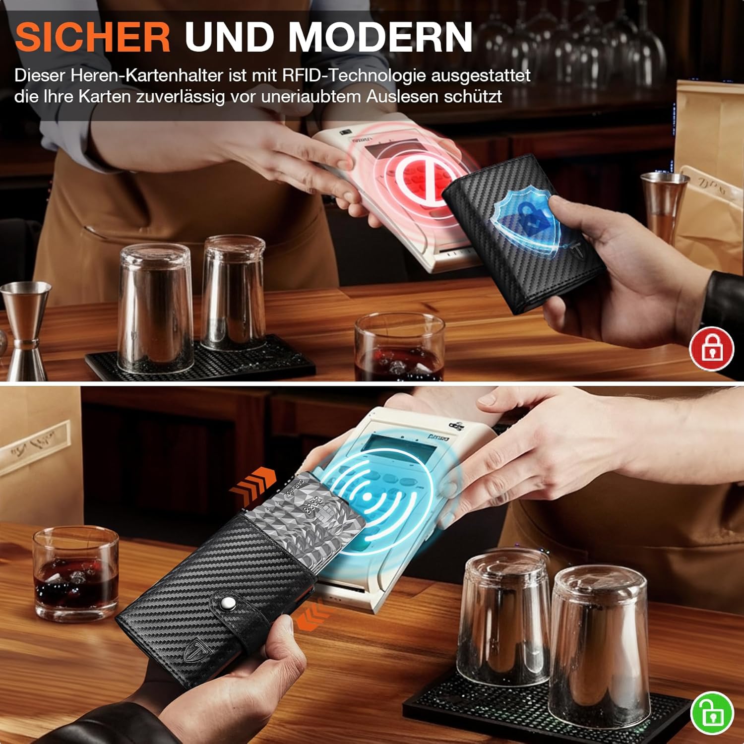 Thumbnail 3 de TENBST Geldbörse 10 Fächer Kartenetui 👛