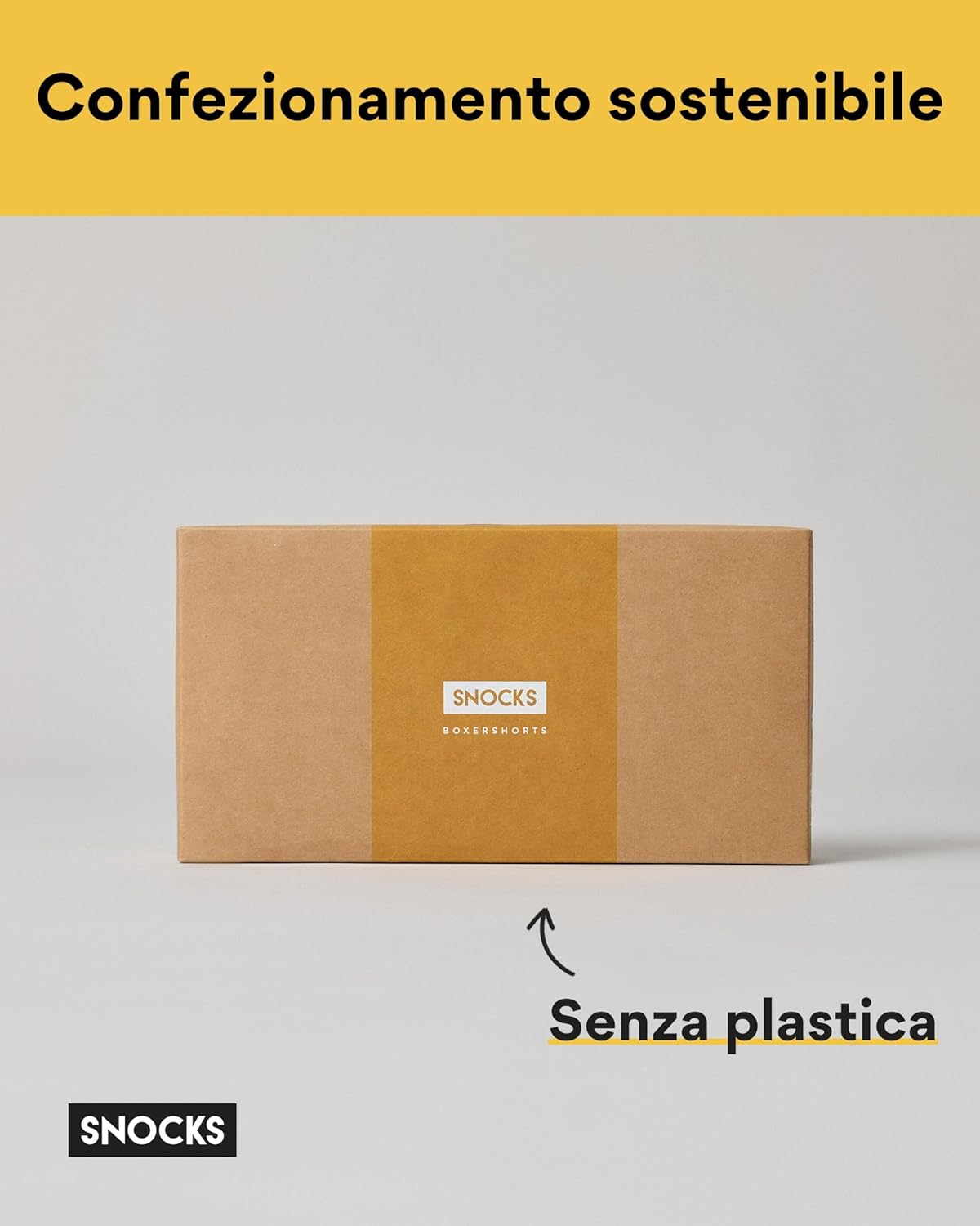 Thumbnail 3 de Snocks Pacco 6 Boxer Uomo in Cotone Bio Elasticizzato senza Etichette Irritanti (Taglie S-4XL)