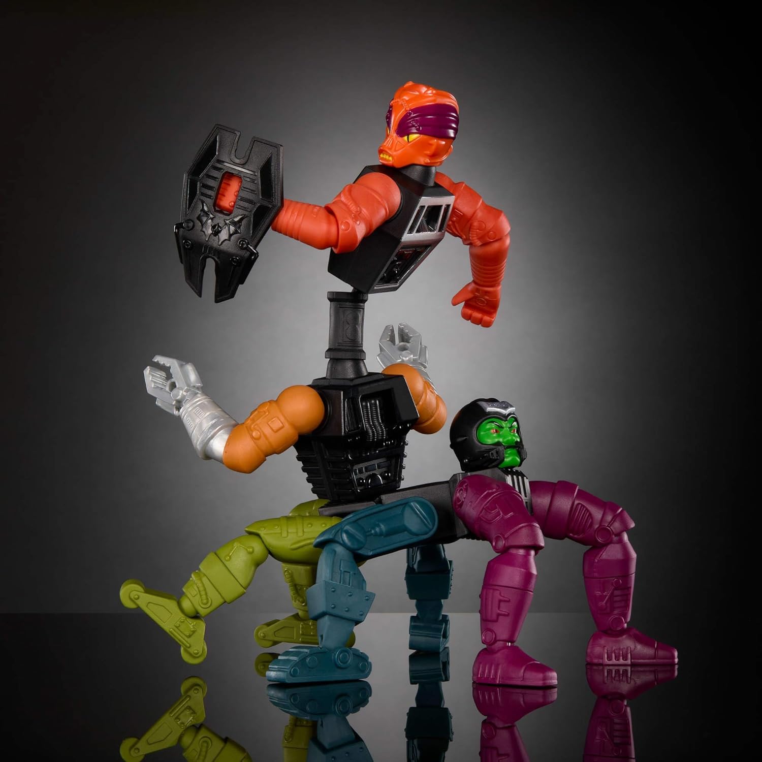 Detalle de Masters of the Universe Origins Multi Bot Deluxe: modulare Robo-Actionfigur ca. 14,7 cm