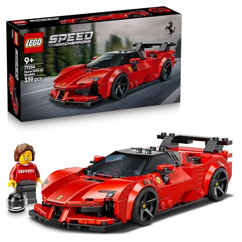 Detalle de LEGO Speed Champions – Voiture de Course Ferrari SF90 XX Stradale (77254) avec Minifigurine Pilote