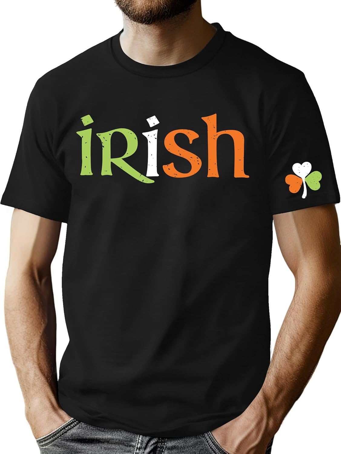 Thumbnail 6 de tiorhooe St Patrick's Day Men’s Lucky Shamrock T‑Shirt – Fun Irish Celebration Short Sleeve Top