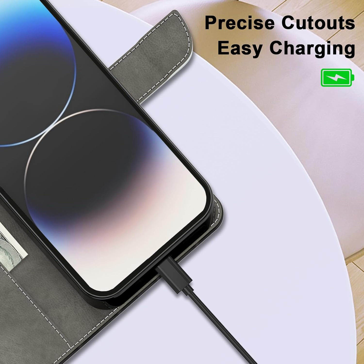 Thumbnail 4 de BOLELAW Case for Samsung Galaxy A55 – PU Leather Flip Cover with Magnetic Closure, Kickstand & 2 Card Slots