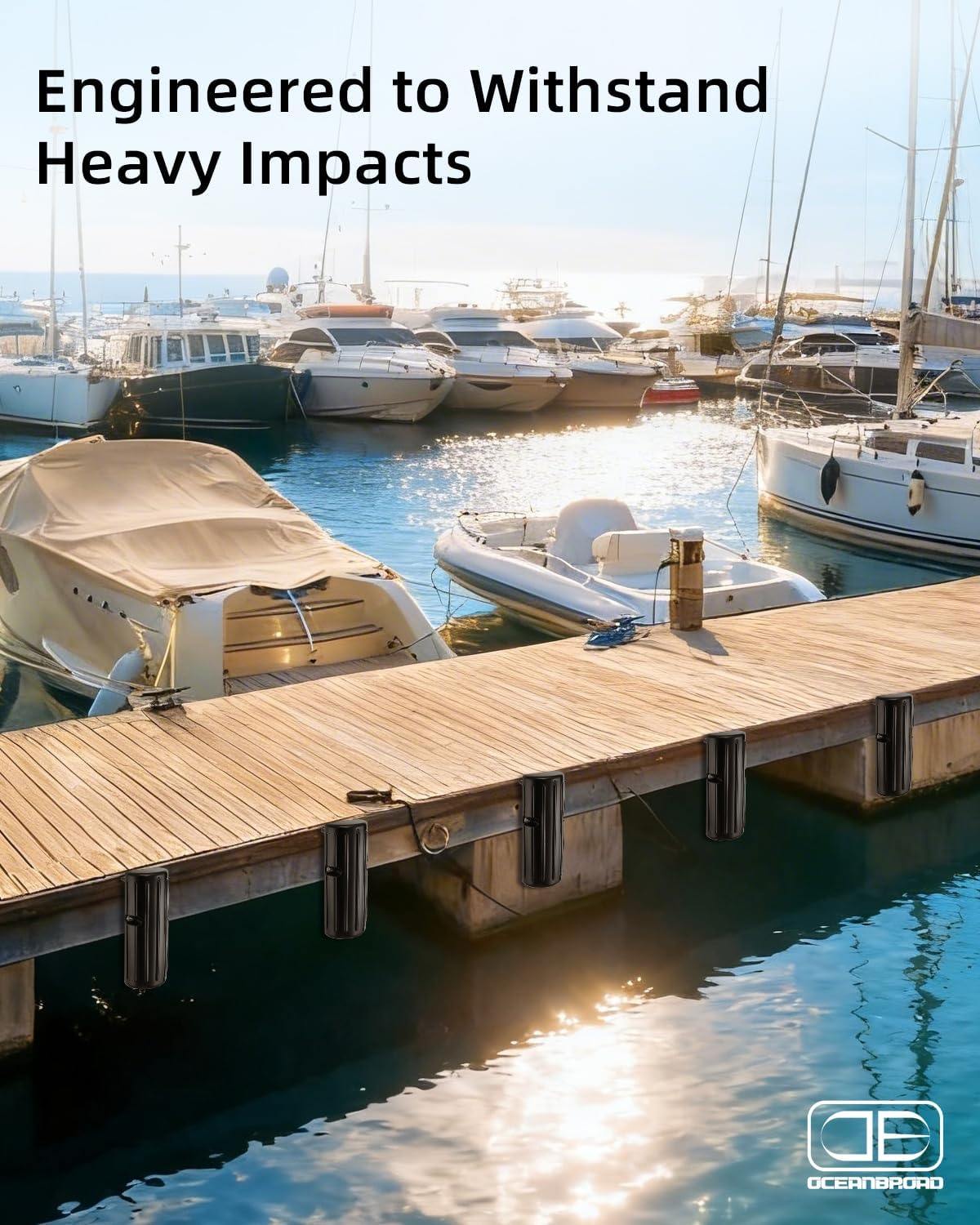 Thumbnail 5 de OCEANBROAD Permanent Dock Bumpers (5mm PVC) with Stainless Steel Hardware