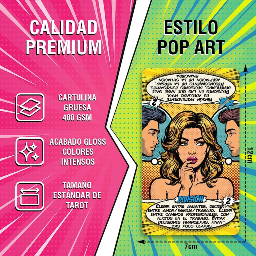Detalle de TAROTIKA Tarot Pop Art 78 cartas