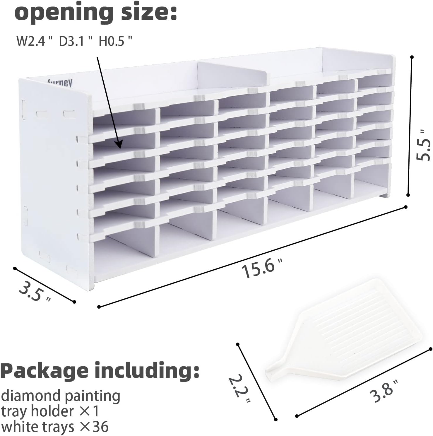 Thumbnail 3 de Plateau Sanfurney peinture diamant 36 emplacements ⚙️