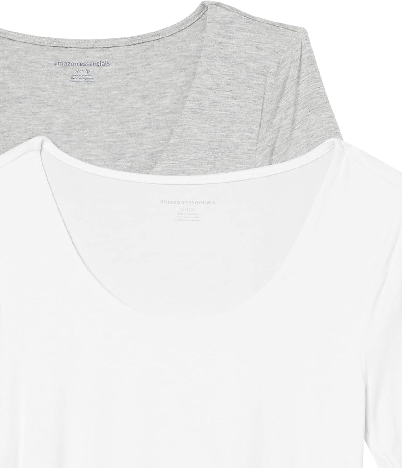 Thumbnail 4 de Amazon Essentials Damen Umstands-T-Shirt mit U-Ausschnitt und Raffung – 2er-Pack (Kurzarm)