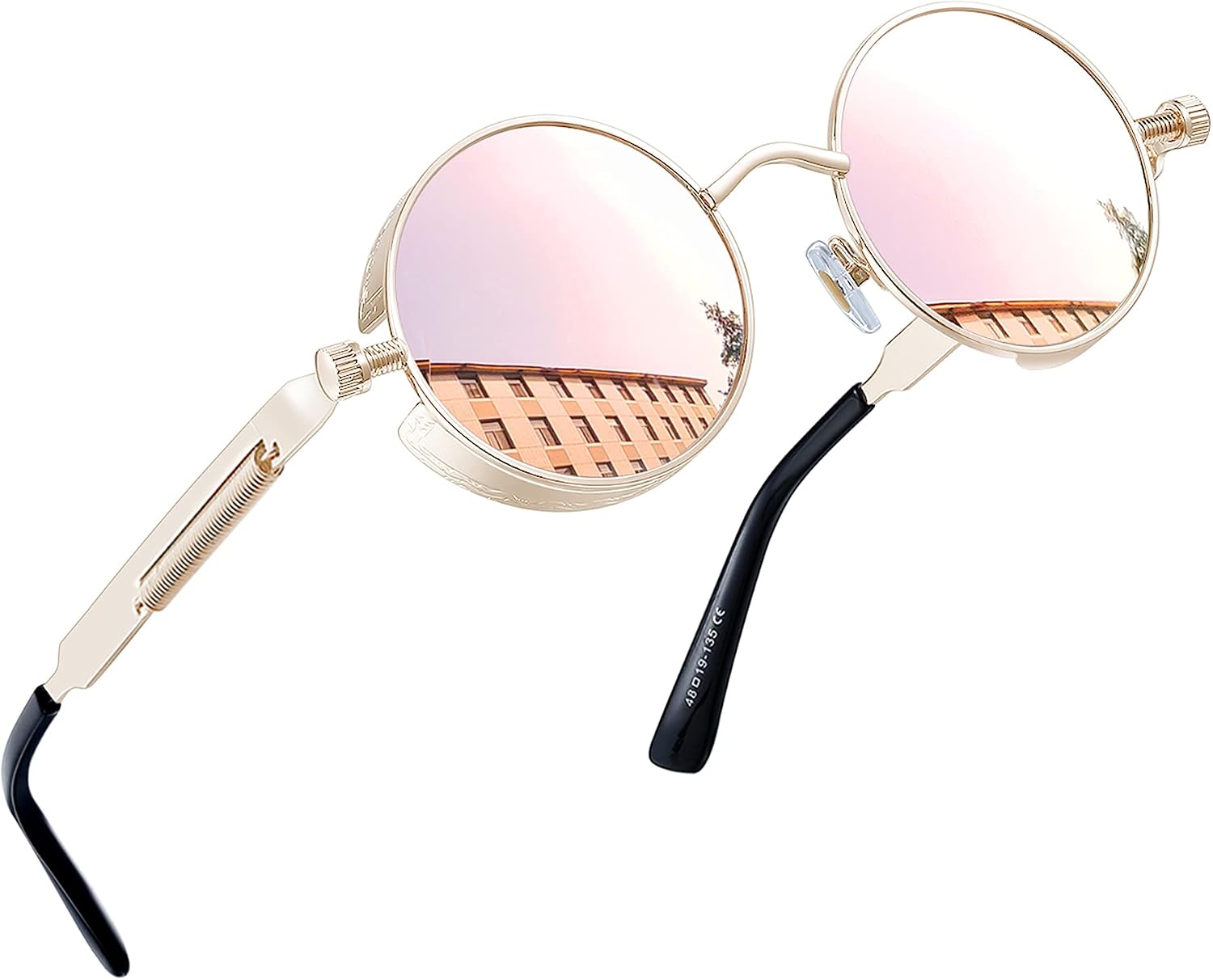 Detalle de Joopin Steampunk Gafas de Sol Redondas Polarizadas