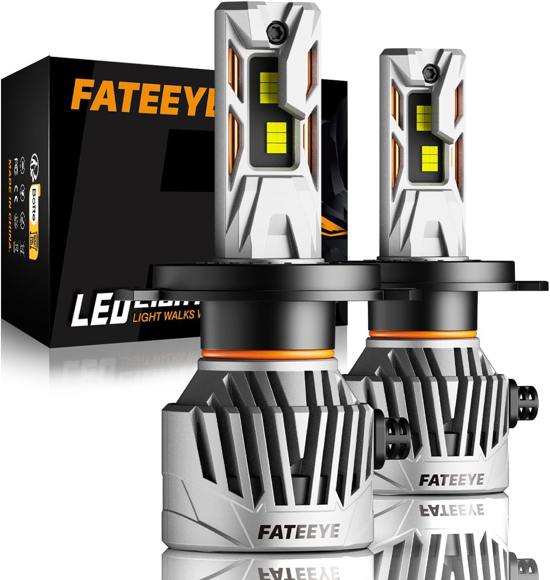 Thumbnail 6 de FateEye H11 LED Headlight Bulbs – 44,000LM, 200W, 6500K White (Pair) with Fan and IP68 Waterproof