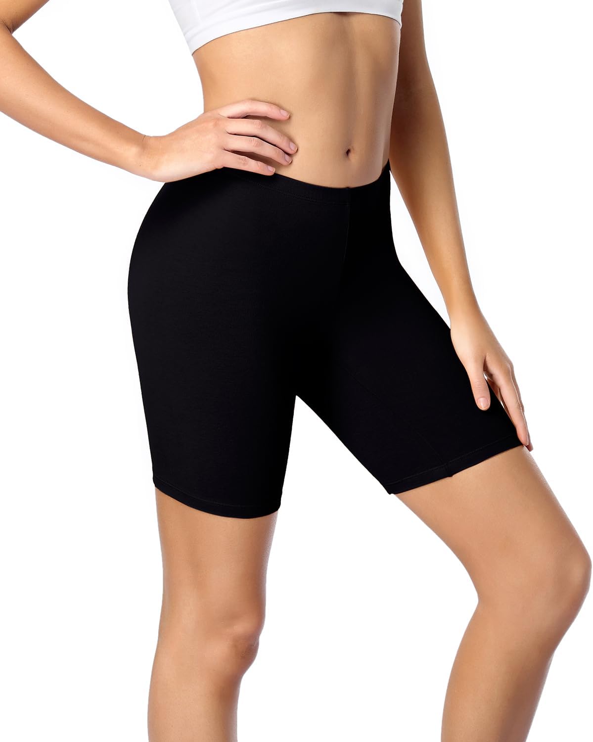 Thumbnail 6 de Wirarpa Pantaloncini Sottogonna Boxer Donna Cotone Vita Alta Elasticizzati – 3 Pezzi