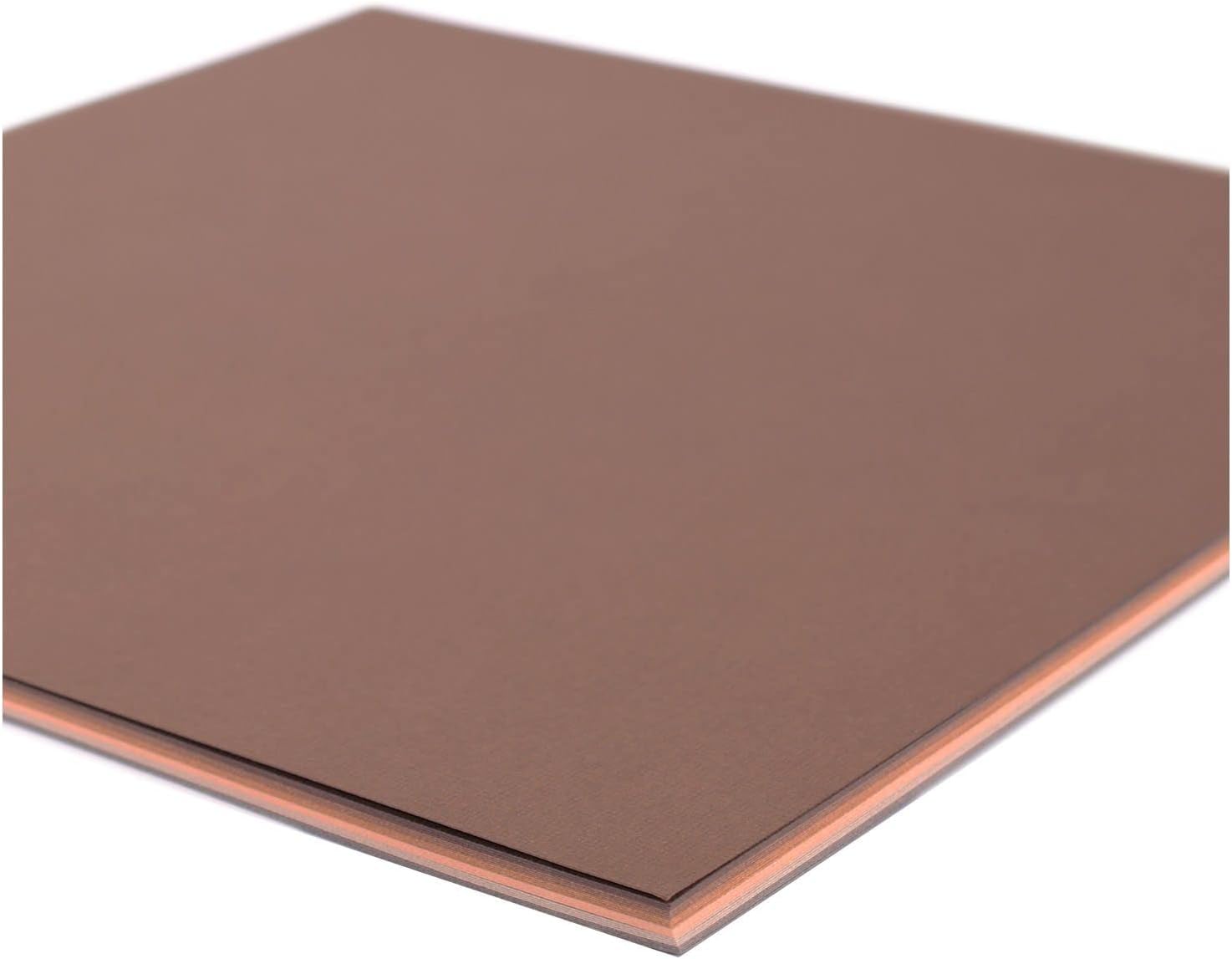Detalle 1 de Florence Papier Cartonné Marron Rugueux 30,5 × 30,5 cm – 24 feuilles, 216 g/m²