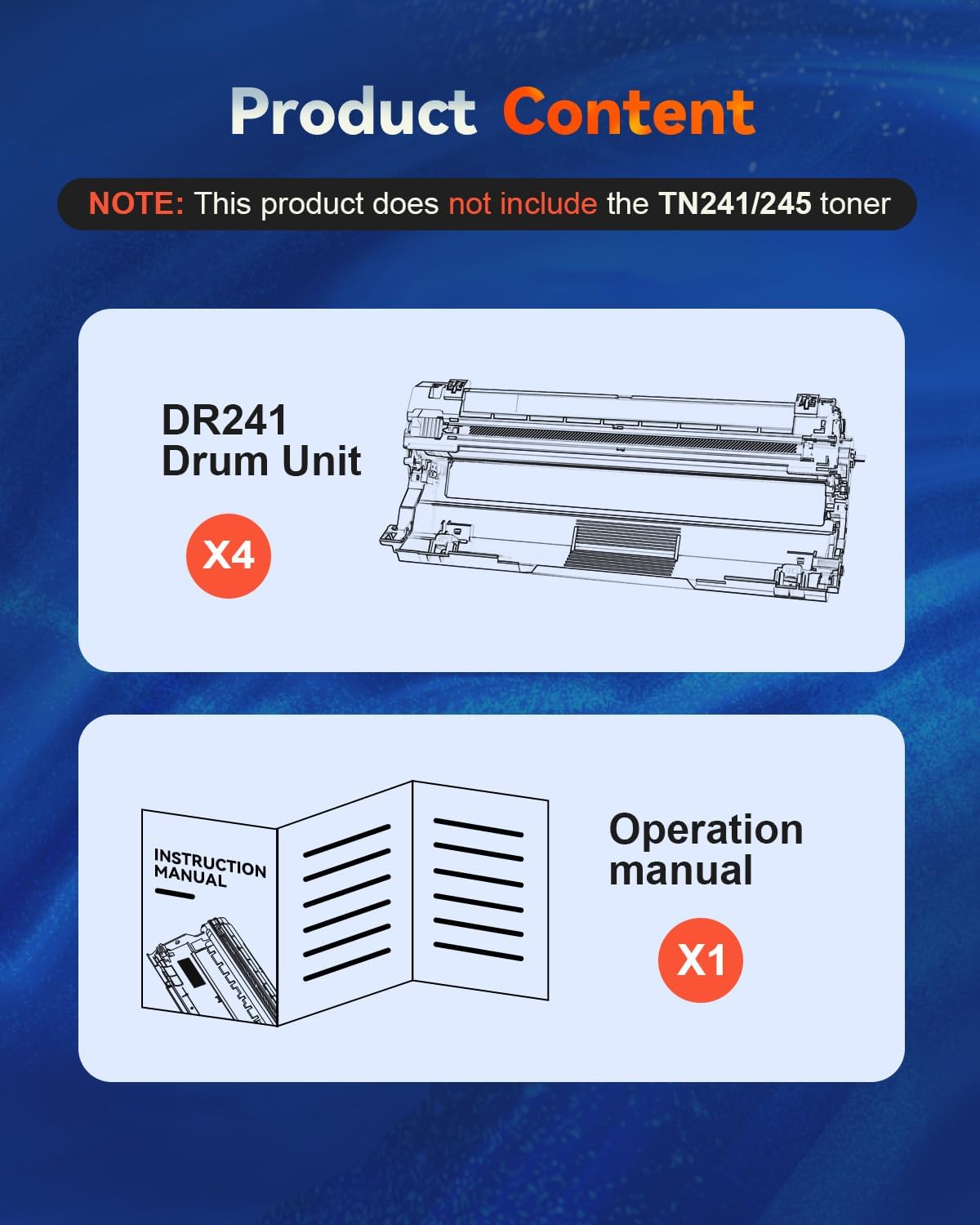 Thumbnail 5 de Skydo DR241CL Tambor Compatible para Brother InkJet (15,000 páginas)