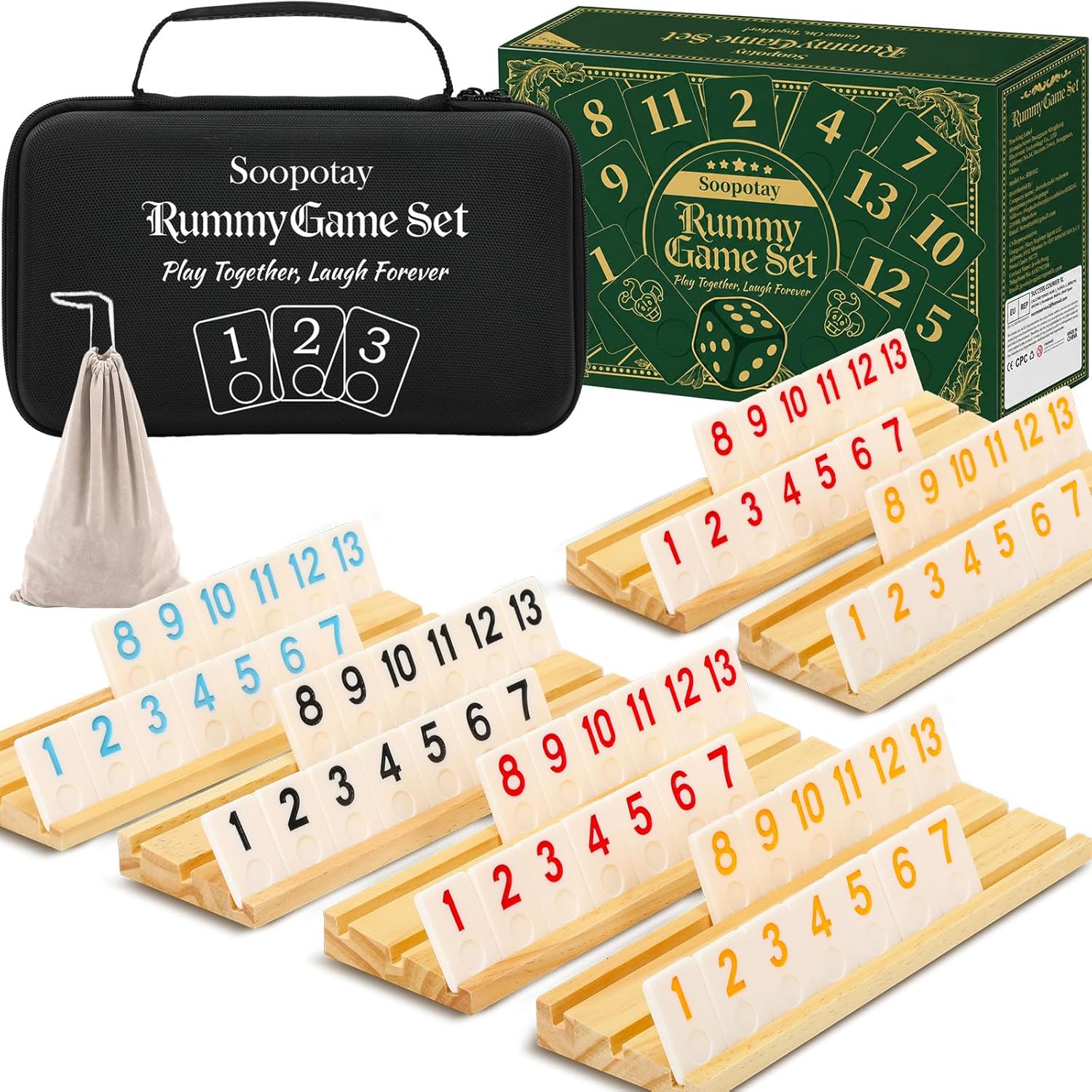 Detalle de Rummy Game Set 160 Tiles 🎲
