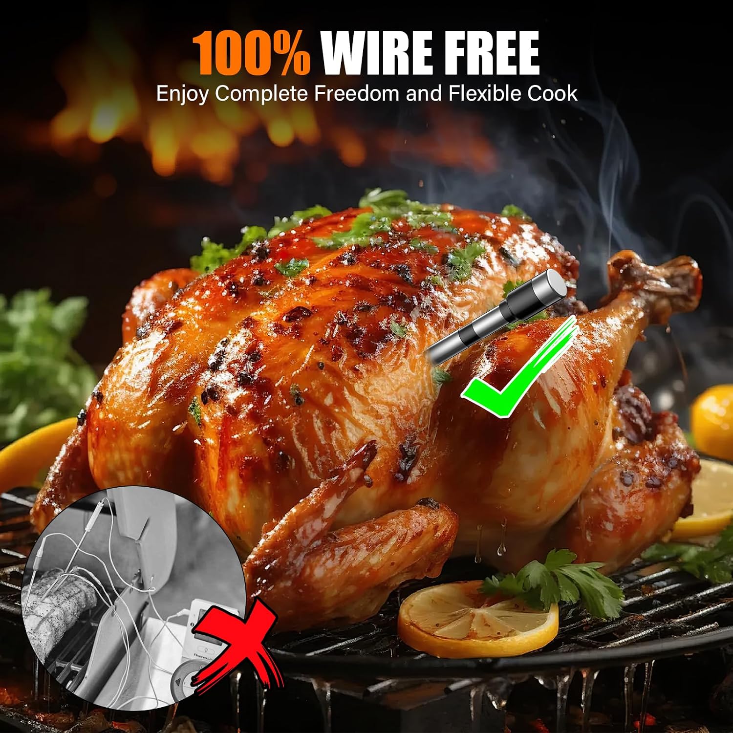 Thumbnail 1 de Termometro Carne BBQ Wireless Bluetooth 152 m