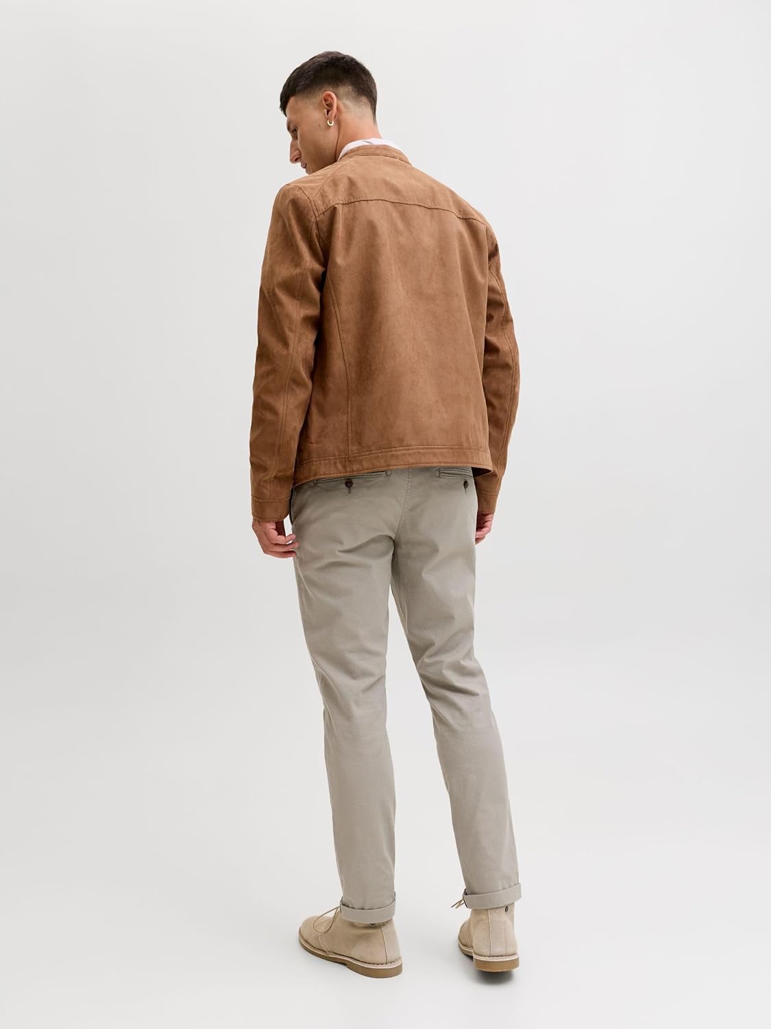 Detalle de Jack & Jones Herren Jpstmarco Slim-Fit Corduroy-Chino mit niedrigem Bund