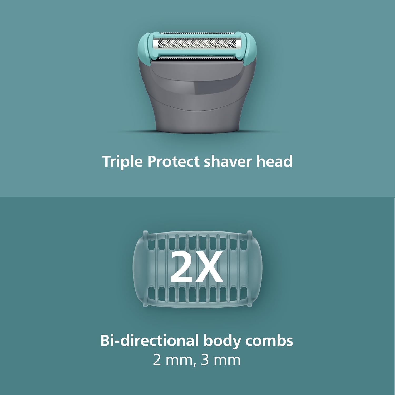 Thumbnail 2 de Philips BodyGroomer 3000 Series BG3480/15 men’s trimmer with Triple Protect shave system