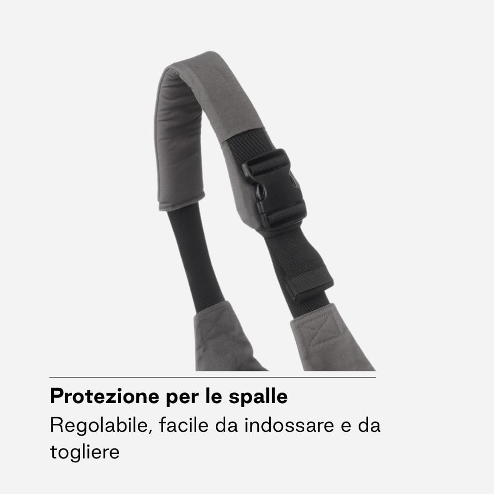 Detalle de Jané Catch Fascia Portabebè Fianco – Portabebè laterale ergonomico, regolabile e antiscivolo in cotone 100% (9–48 mesi) | Grigio