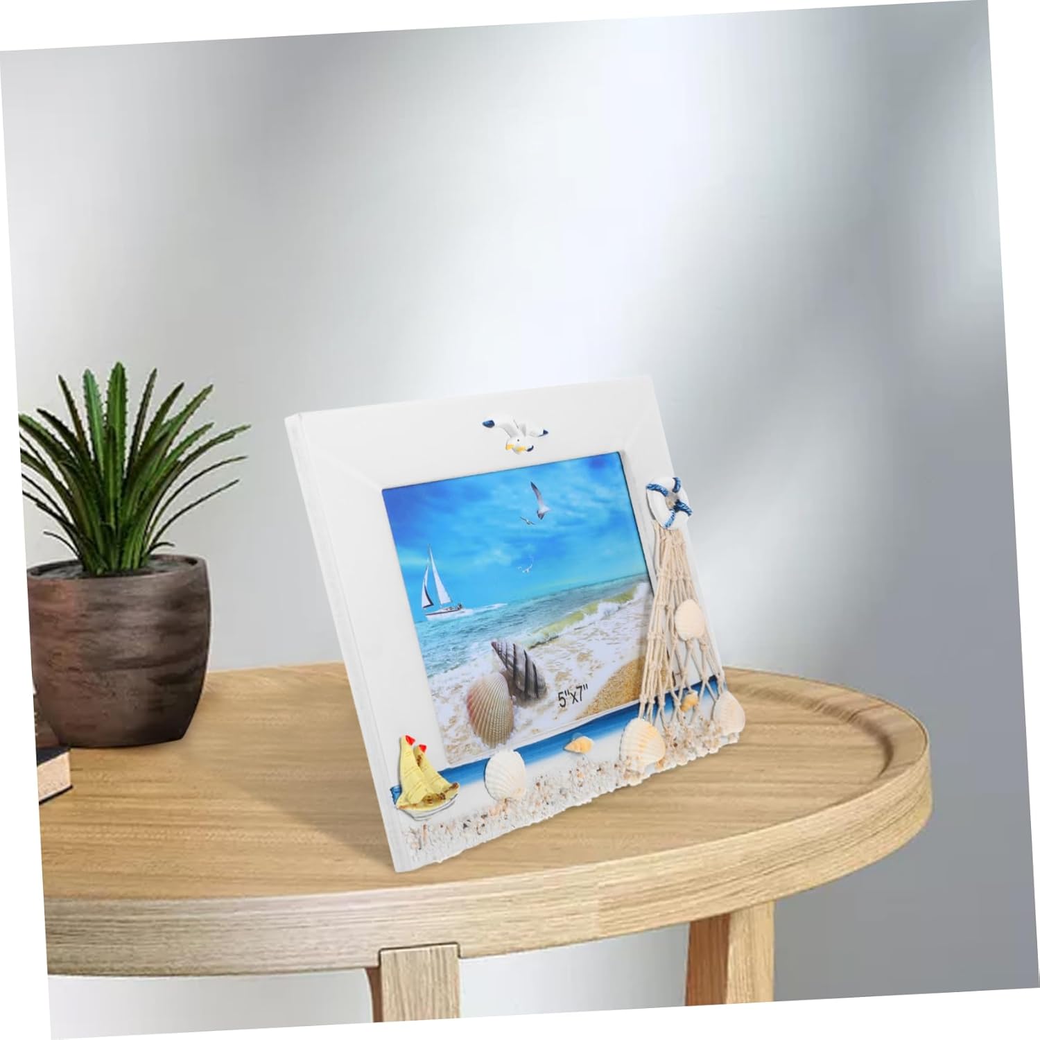 Thumbnail 1 de AOKWAWALIY kreativer hölzerner Bilderrahmen – Fotohalter für Tischdekoration (9,45 x 7,48 Zoll)