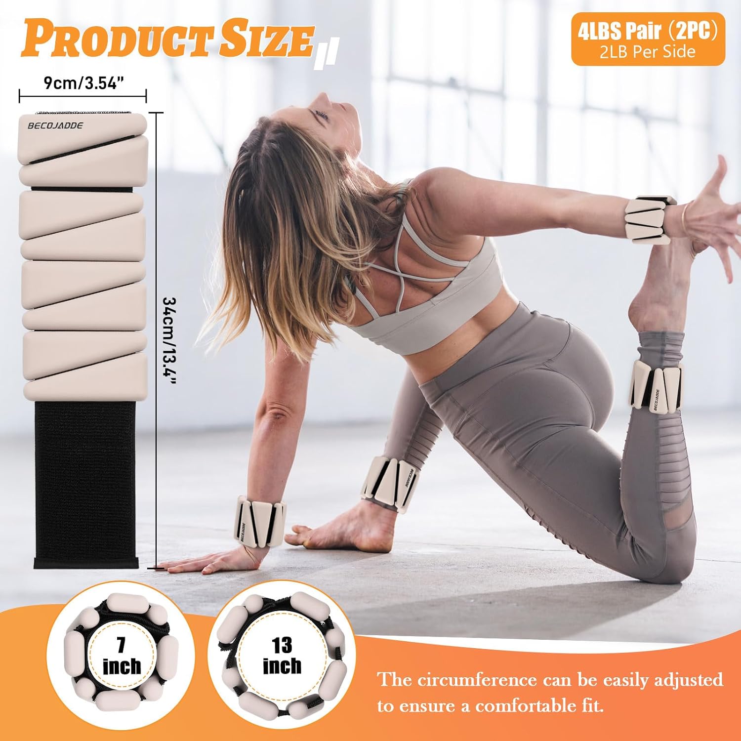 Thumbnail 6 de BECOJADDE Ankle Weights 2-Pack ⚖