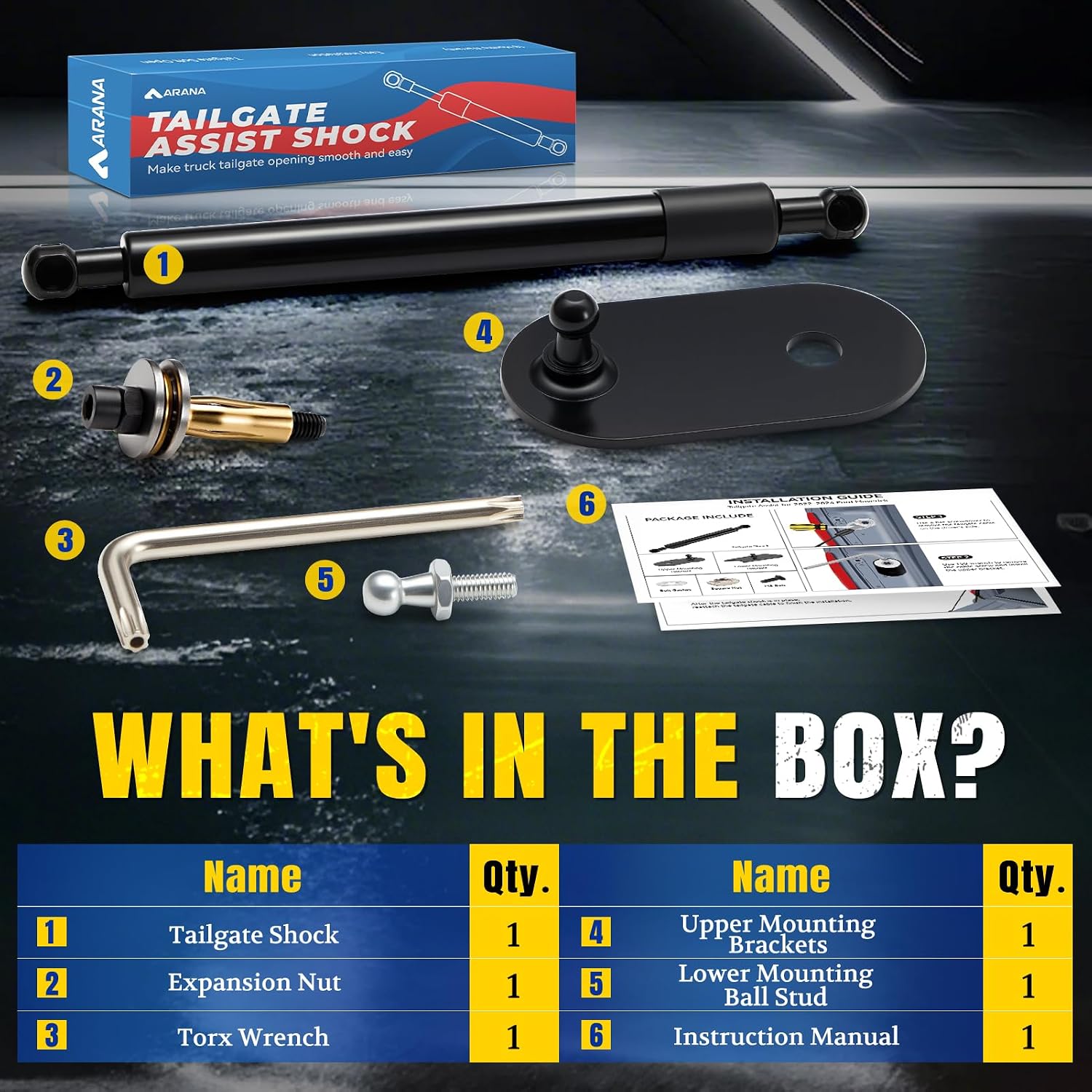 Detalle 2 de ARANA Tailgate Assist Soft Open for Ford F-150 & Lincoln Mark LT (2004-2014)