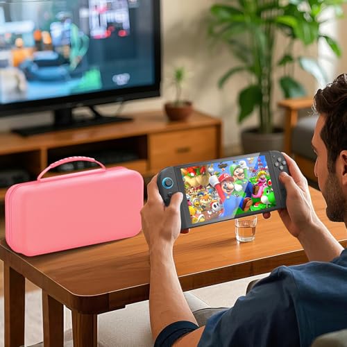 Thumbnail 6 de daydayup Switch 2 Carry Case – Pink, protective hard shell with 24 game slots for Nintendo Switch 2
