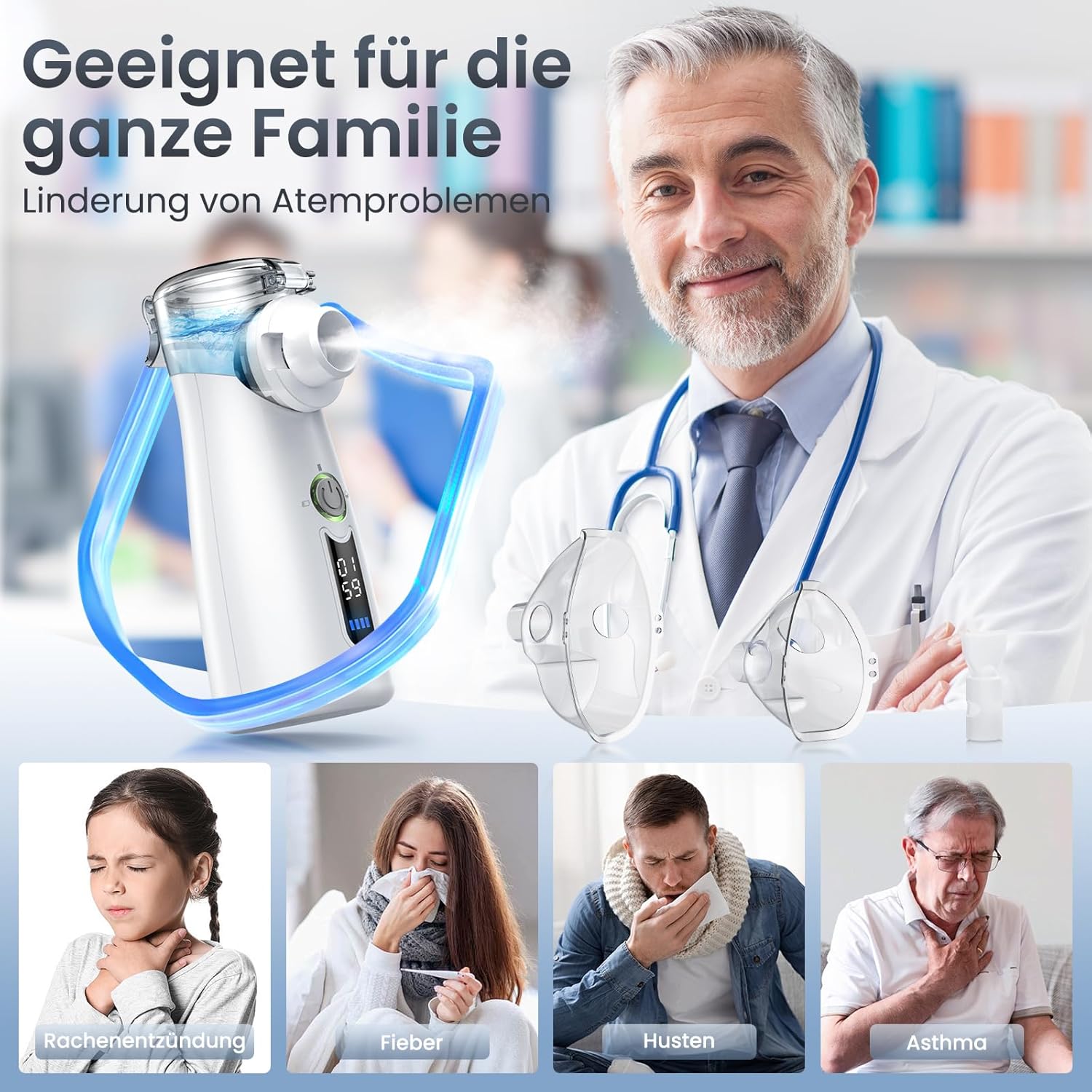 Thumbnail 6 de Bntath Inhalationsgerät Ultraschall 120 kHz