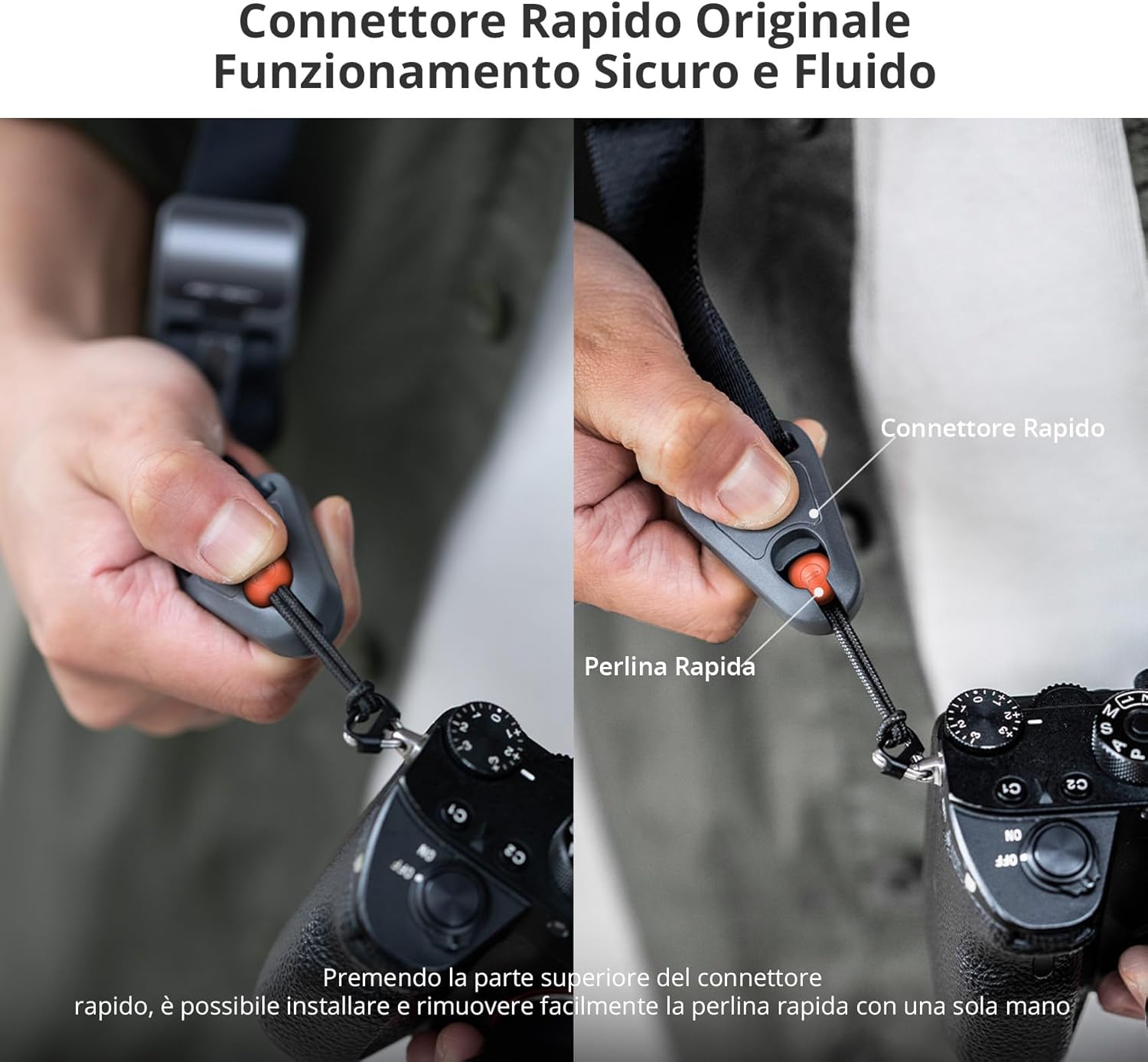 Thumbnail 2 de PGYTECH Tracolla per Fotocamera con Rilascio Rapido 110–152 cm, 4,5 cm di Larghezza – Design 3 in 1, Compatibile con DSLR/SLR/Sony/Nikon/Fuji