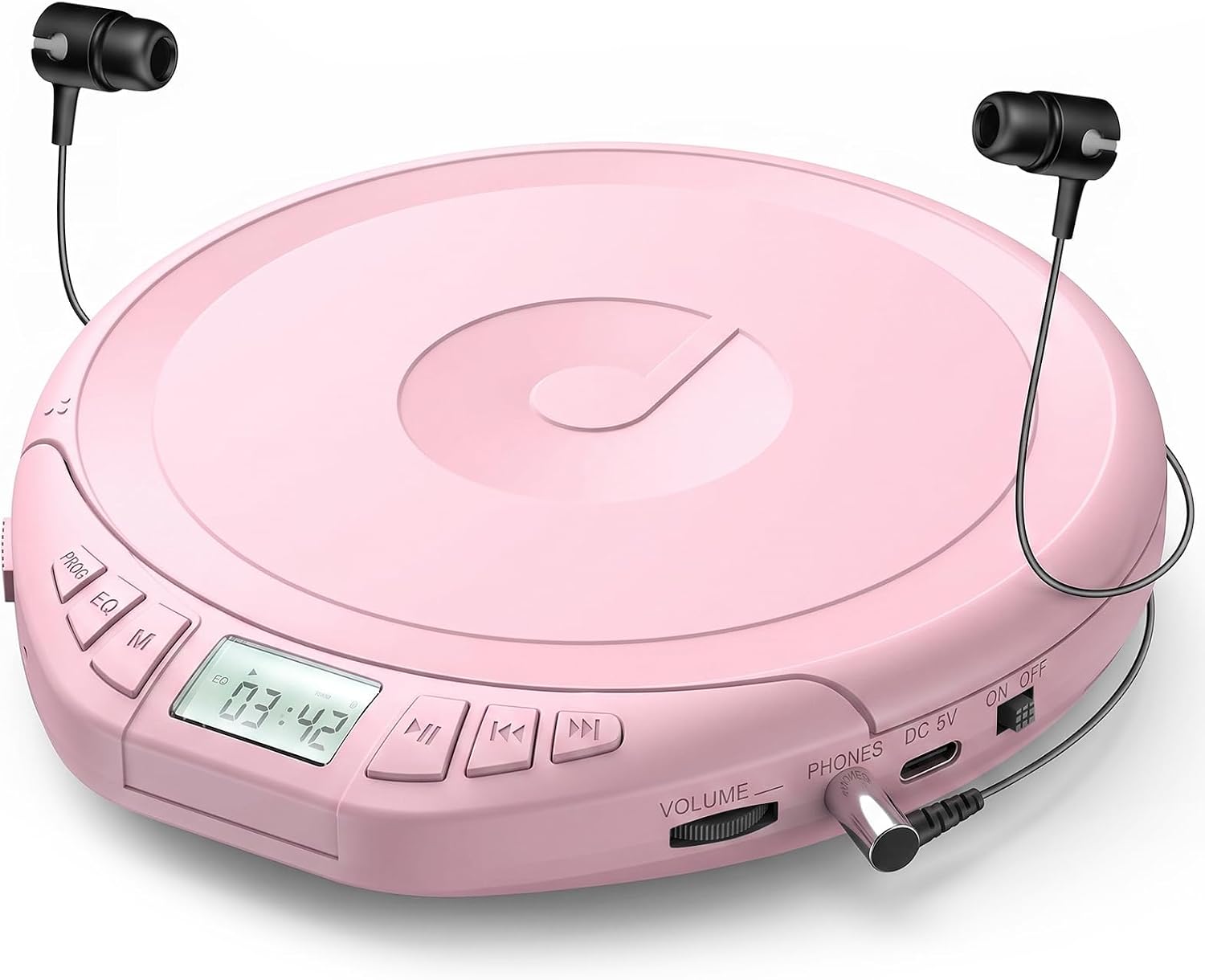 Detalle de Gueray H-01 Portable CD Player with LCD, Anti-Skip and AUX