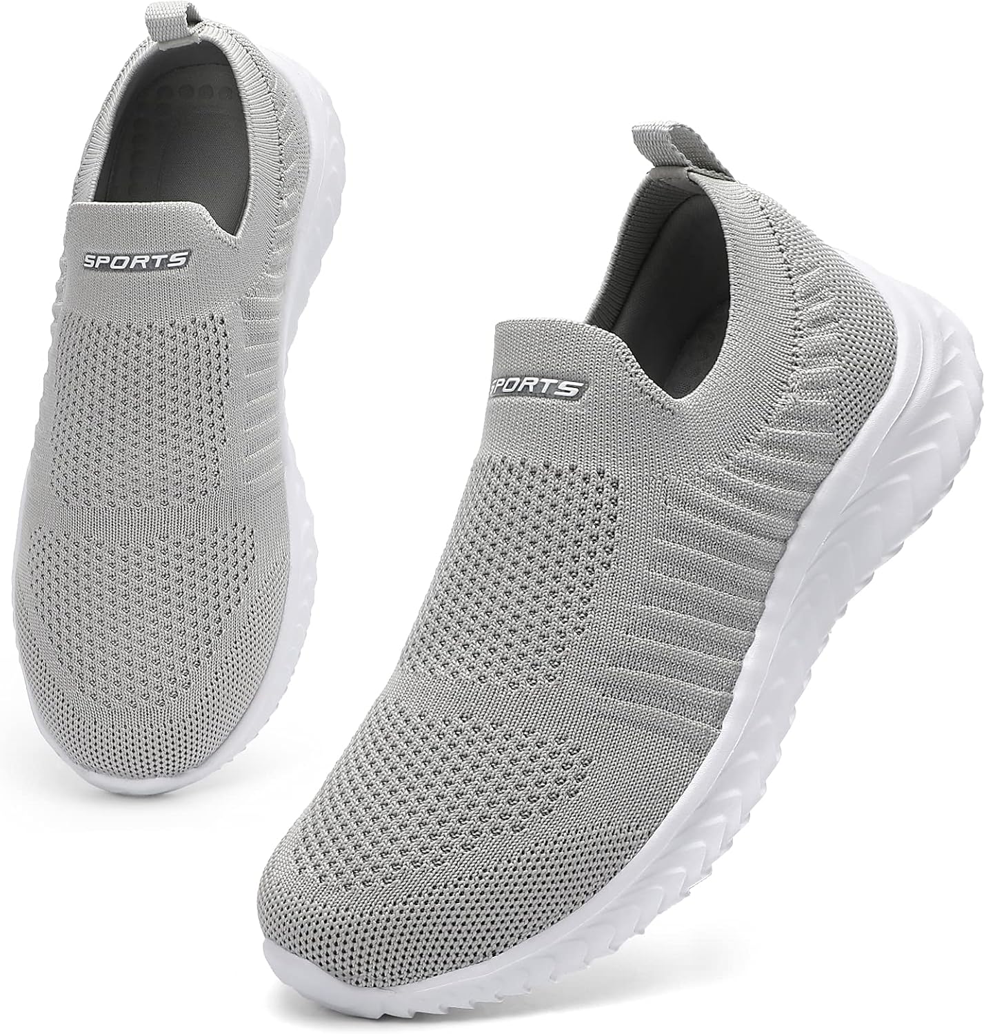 Detalle de HKR women’s slip-on trainers with memory foam for walking, gym and everyday wear
