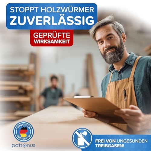 Thumbnail 5 de Patronus Holzwurm Spray [500 ml] – Sofortwirkung gegen Holzwächter und Holzschädlinge